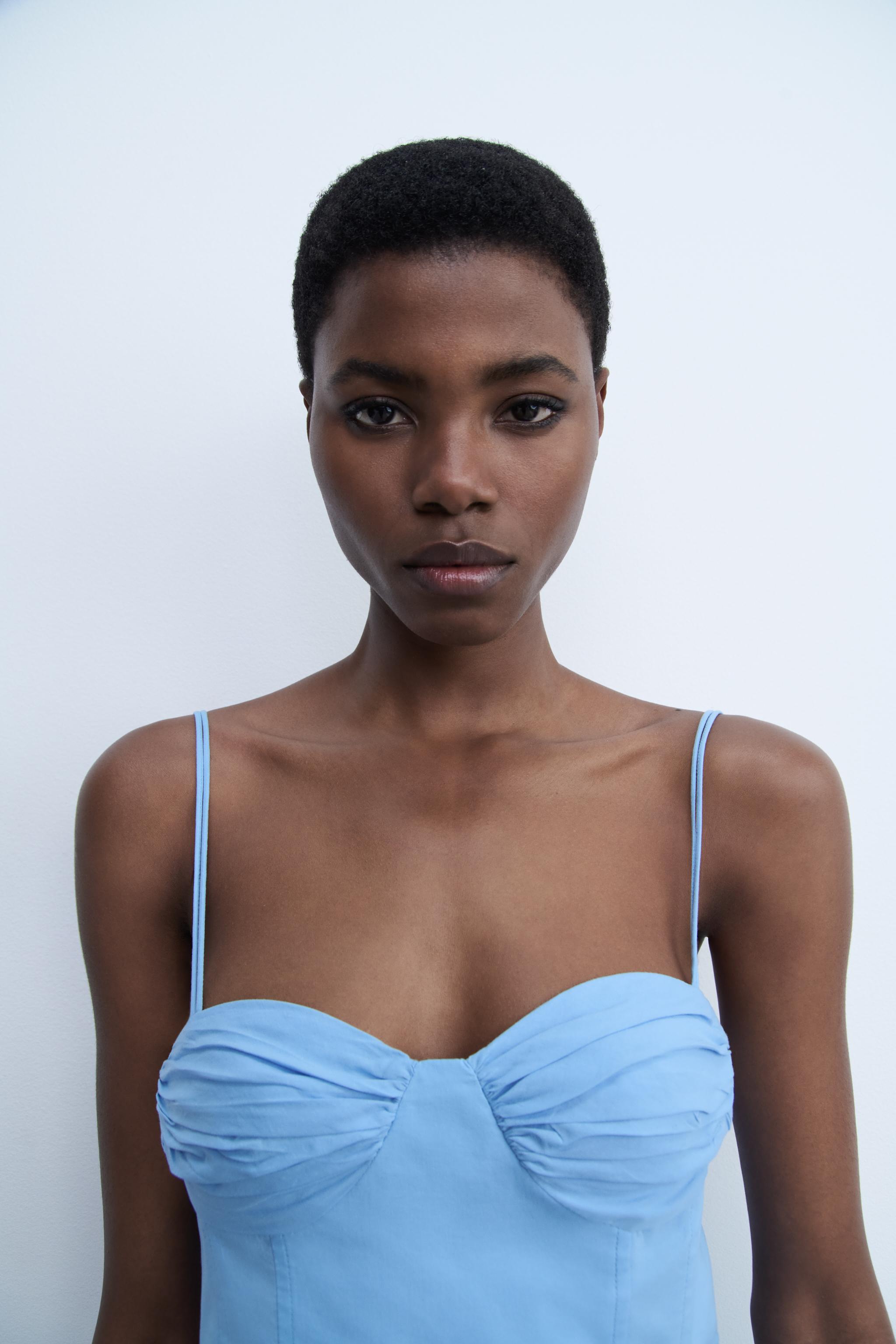 zara bustier top