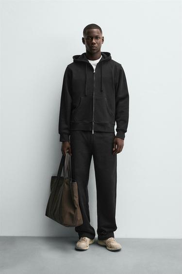 ZIP HOODIE HEAVY WEIGHT - Black by Zara - Image 0