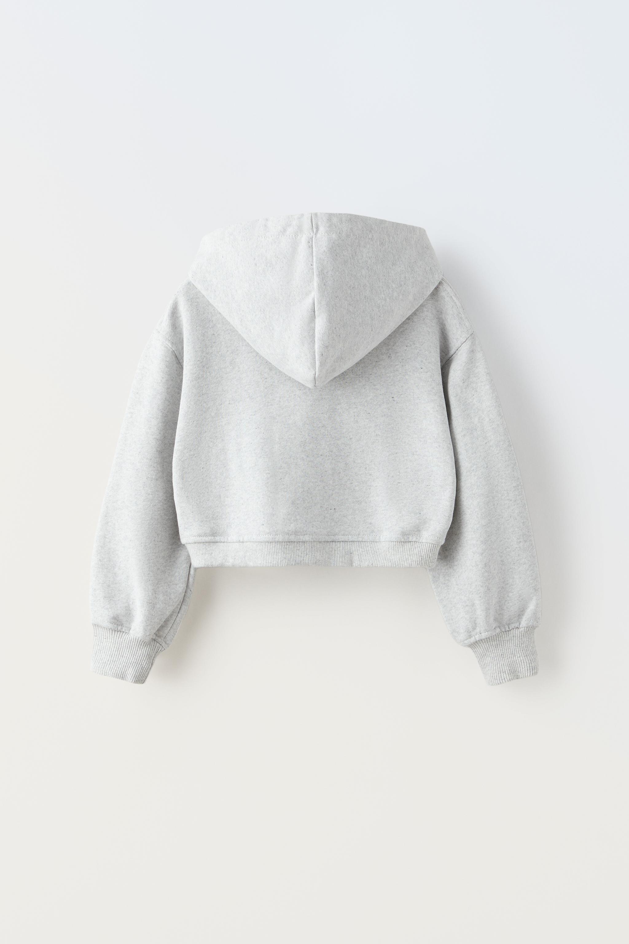 Cropped hoodie zara hotsell