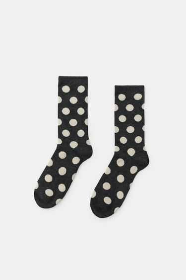 POLKA-DOT SOCKS — Gray 2