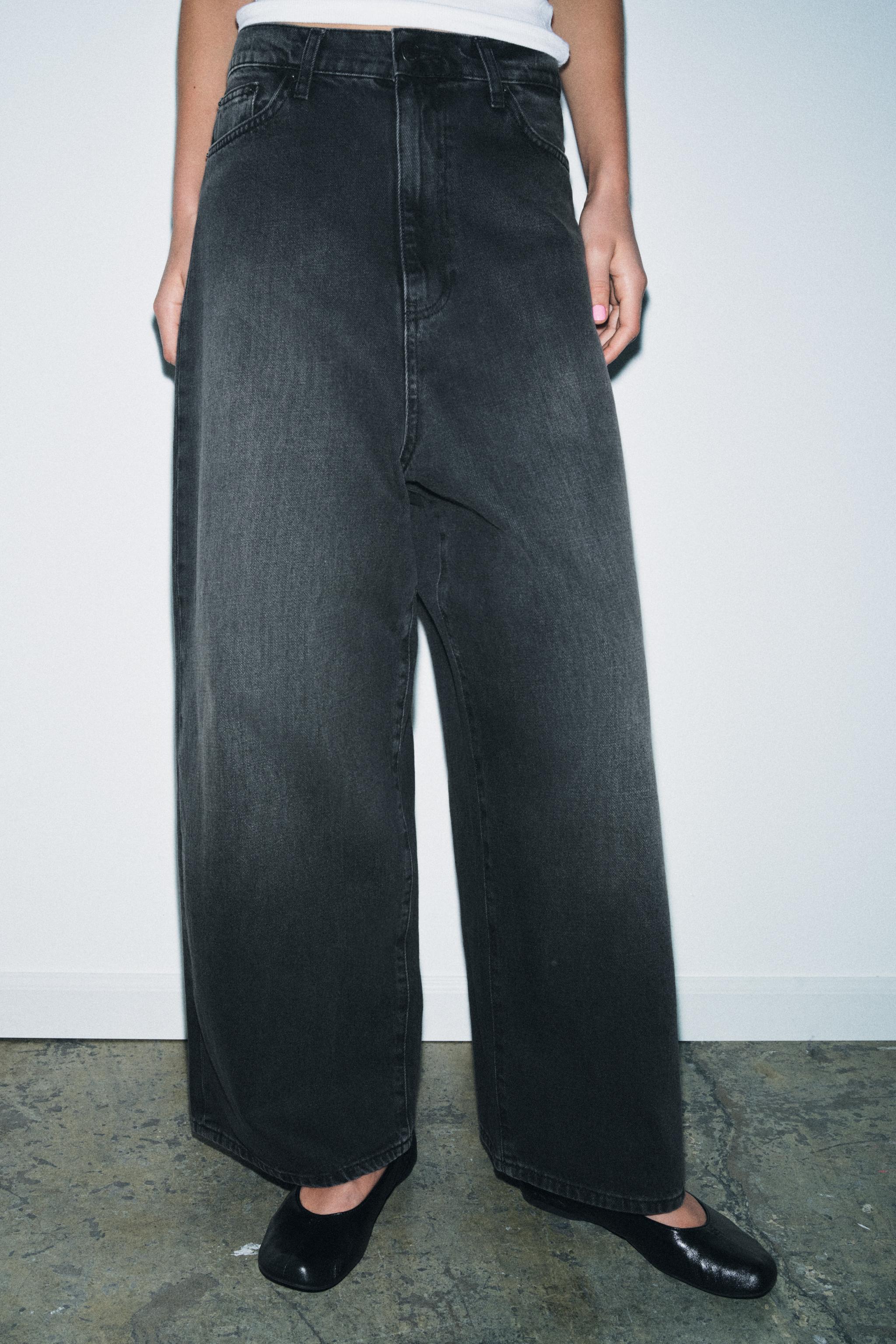 ZW COLLECTION BAGGY LOW-RISE JEANS