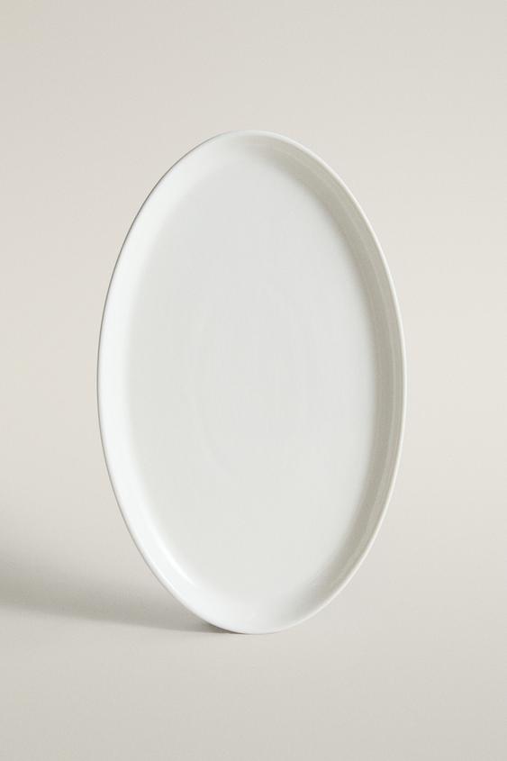 OVAL CERAMIC BATHROOM TRAY - Cream by Zara - Image 0
