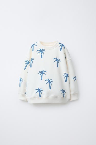 SUDADERA PALMERAS - Crudo de Zara - Imagen 0