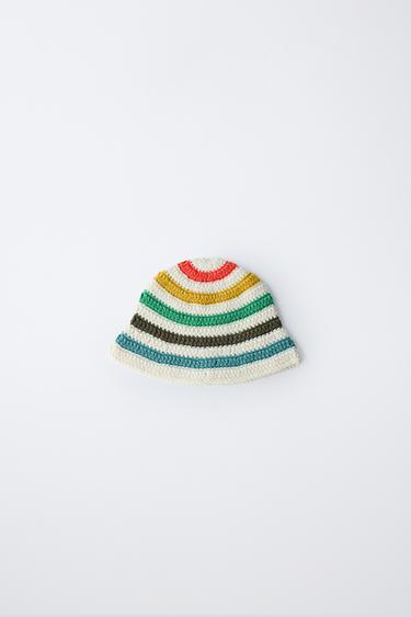 GORRO CROCHET RAYAS - Multicolor de Zara