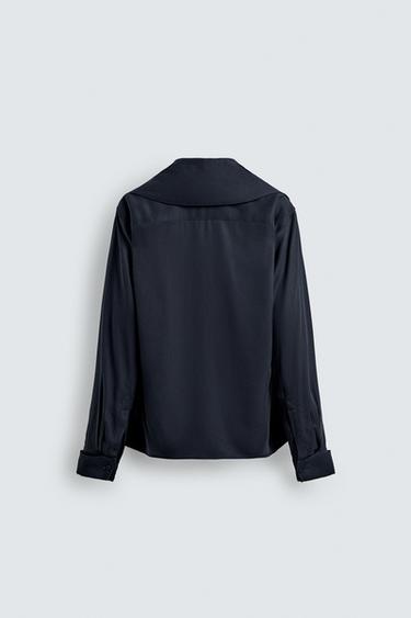 FLOWING SHIRT WITH PETER PAN COLLAR HARRY LAMBERT FOR ZARA X DISNEY - Blue by Zara - Image 8