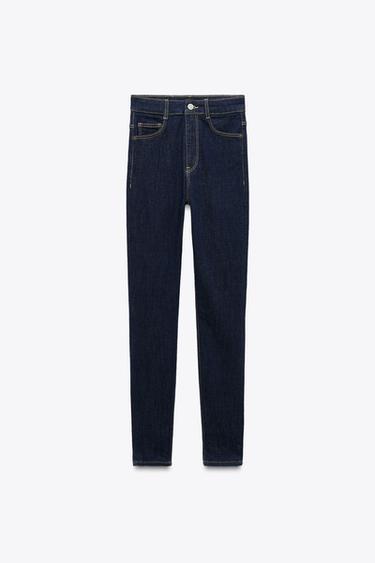 JEANS TRF SCULPT TIRO ALTO - Índigo oscuro de Zara