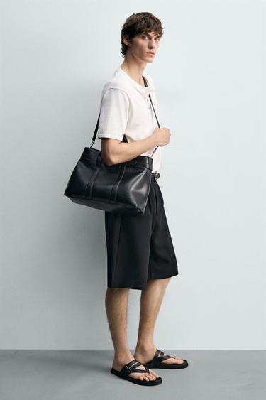 BOLSA DE MÃO COM CINTO - Preto da Zara - Imagem 0