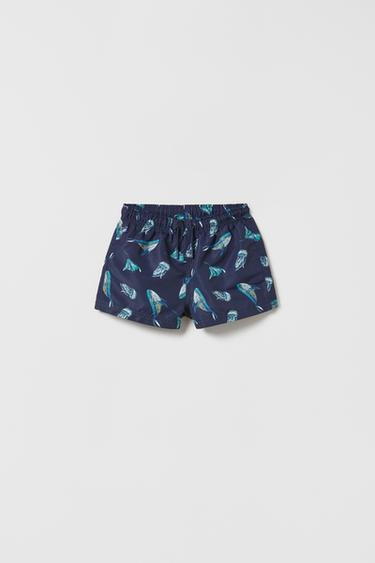 Zara KIDS/ MARINE ANIMALS SWIMSUIT - Blue