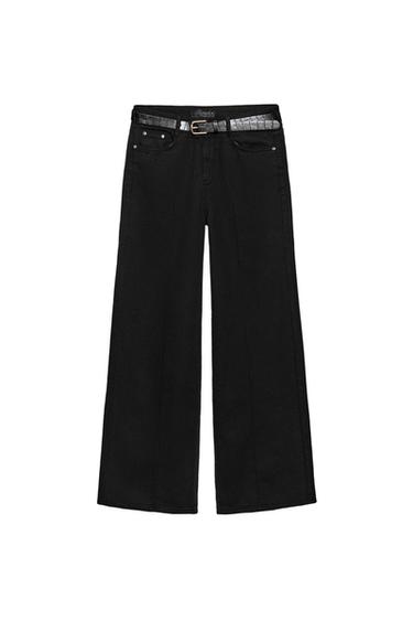 JEANS Z1975 WIDE LEG TIRO ALTO - Negro de Zara