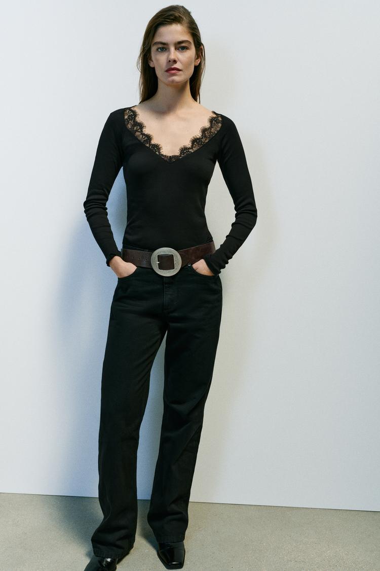 COMBINED RIB T-SHIRT