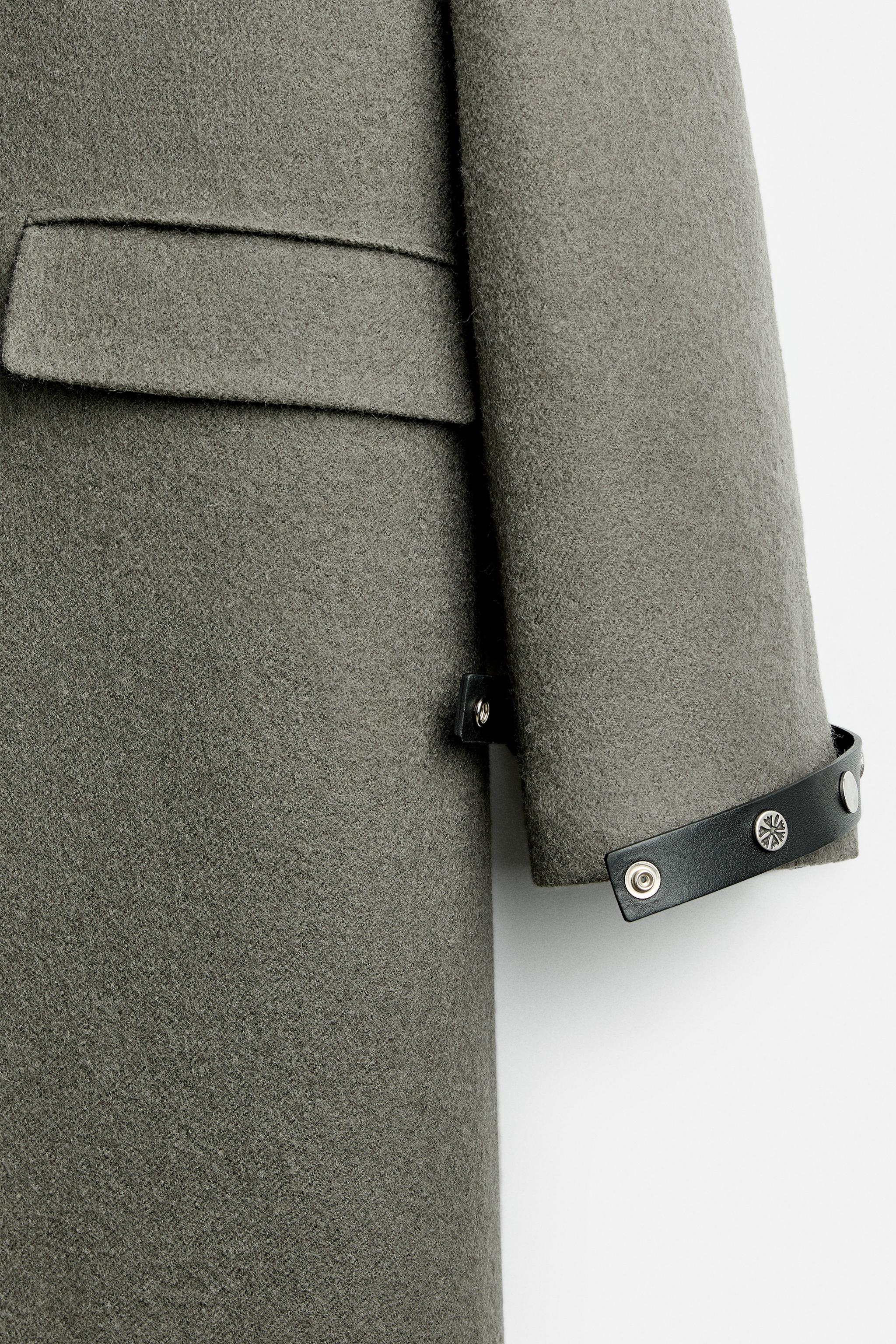 NANUSHKA X ZARA WOOL COAT - Green | ZARA United Kingdom