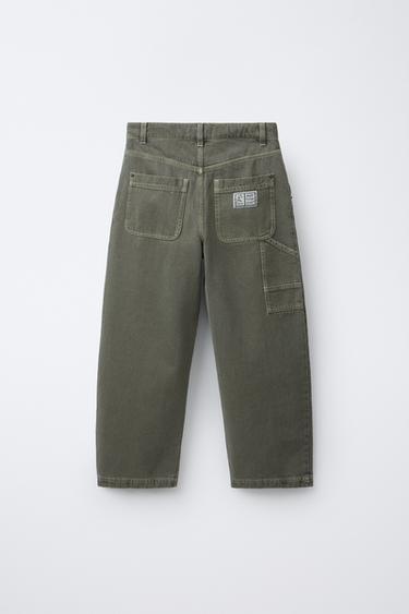 PANTALON CHARPENTIER - Kaki de Zara - Image 1