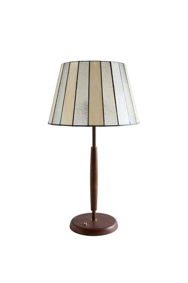 STRIPED GLASS TABLE LAMP - Multicoloured by Zara