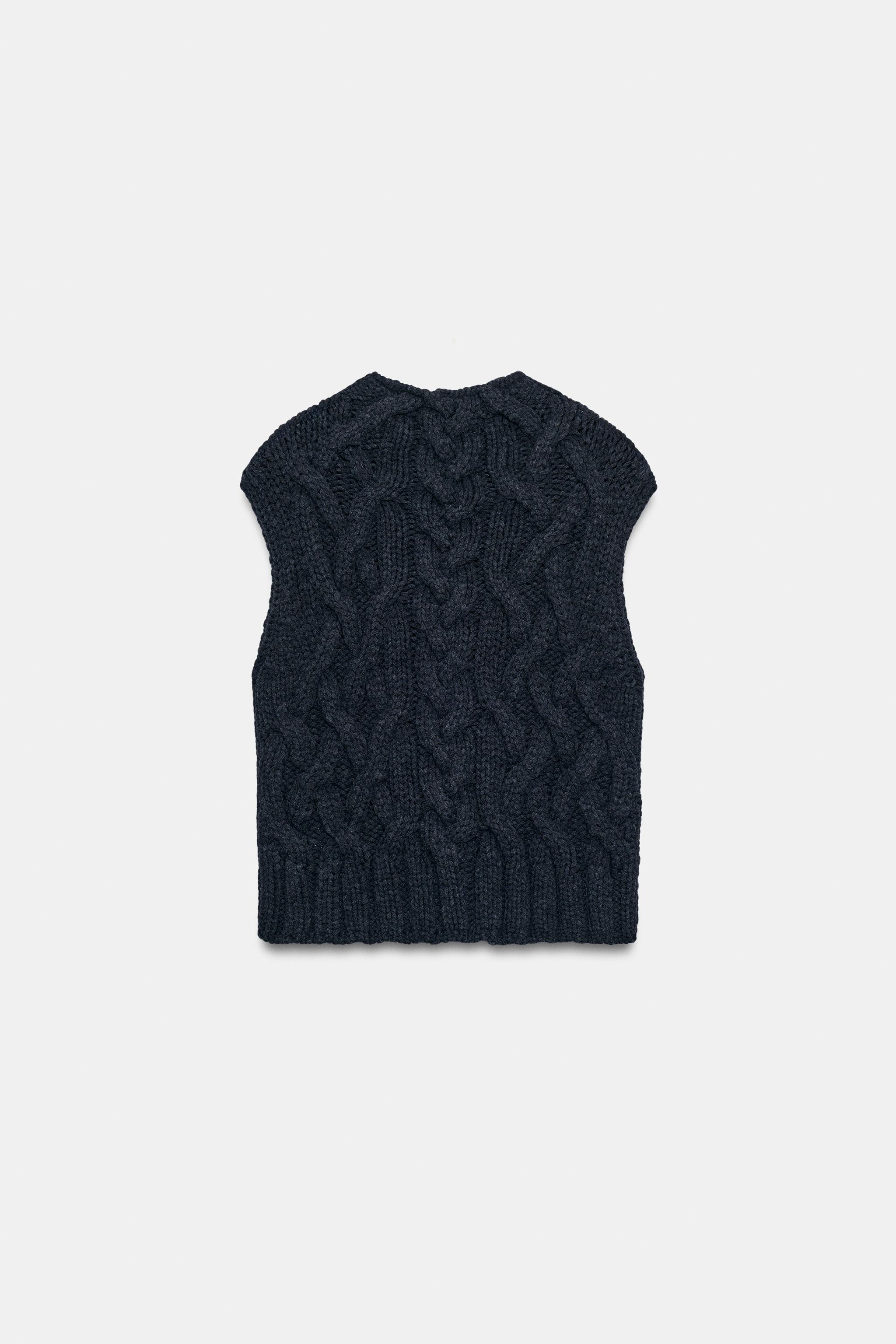 CABLE KNIT VEST