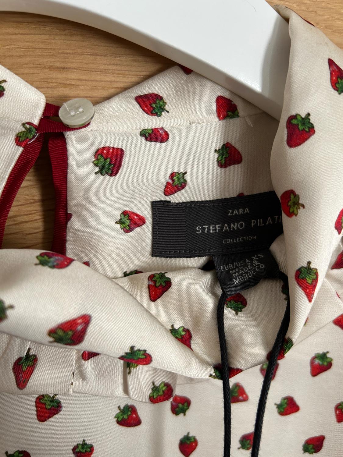 STEFANO PILATI X ZARA STRAWBERRY PYJAMA TOP - Image 3