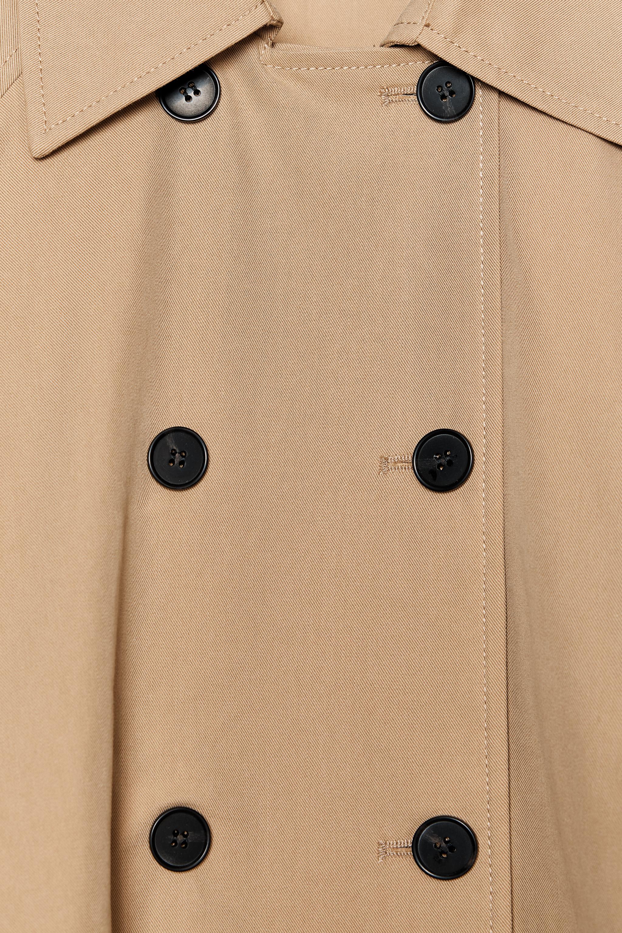 ショートケープトレンチコート - タバコ | ZARA Japan / 日本
