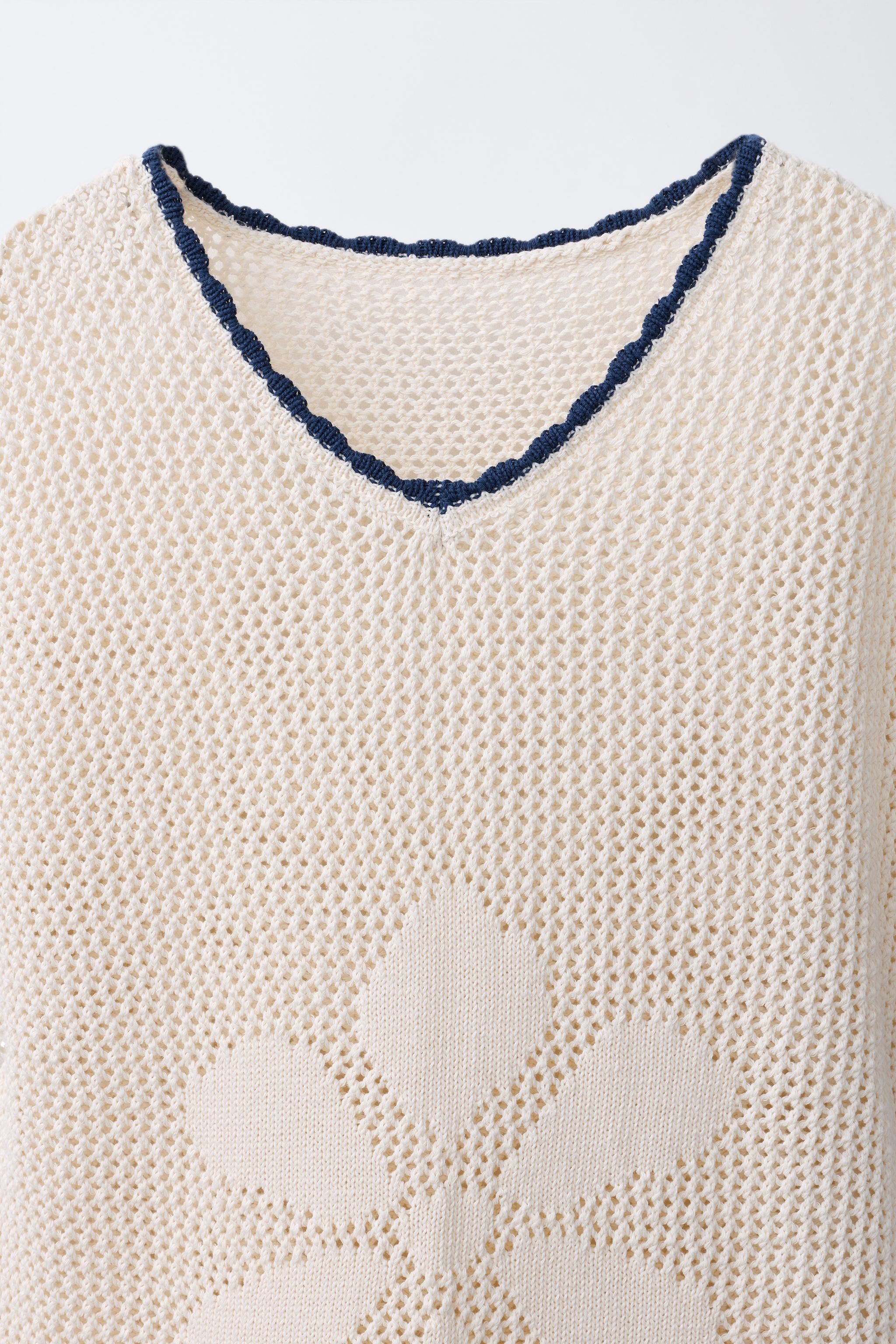 FLORAL CROCHET KNIT KAFTAN