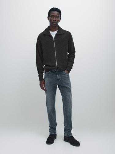 Zara Wool blend high neck knit cardigan -  - Image 0