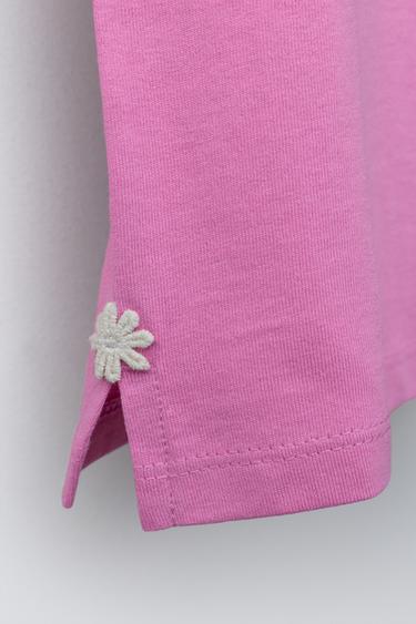 DAISY LACE T-SHIRT - Mid-pink by Zara - Image 3