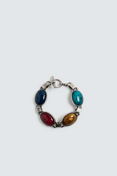 CONTRAST BEAD BRACELET - Silver by Zara - Image 3