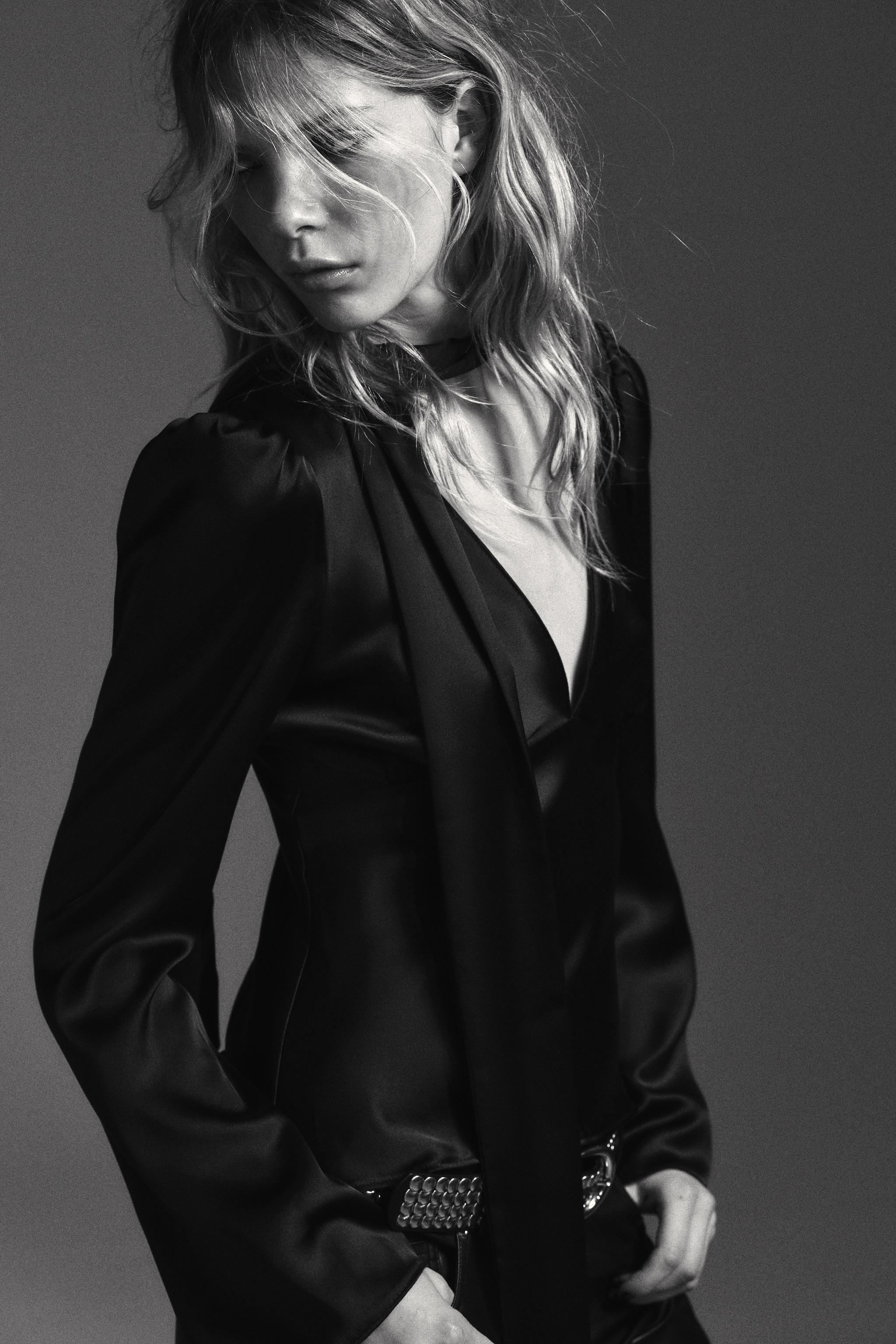 CHEMISE FOULARD SATINÉE