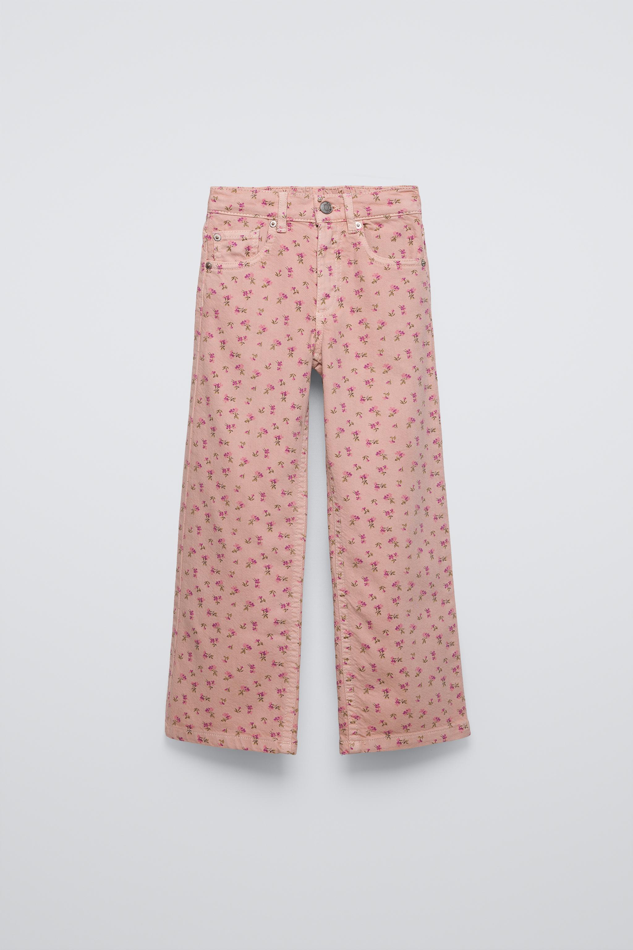 Floral pants zara on sale