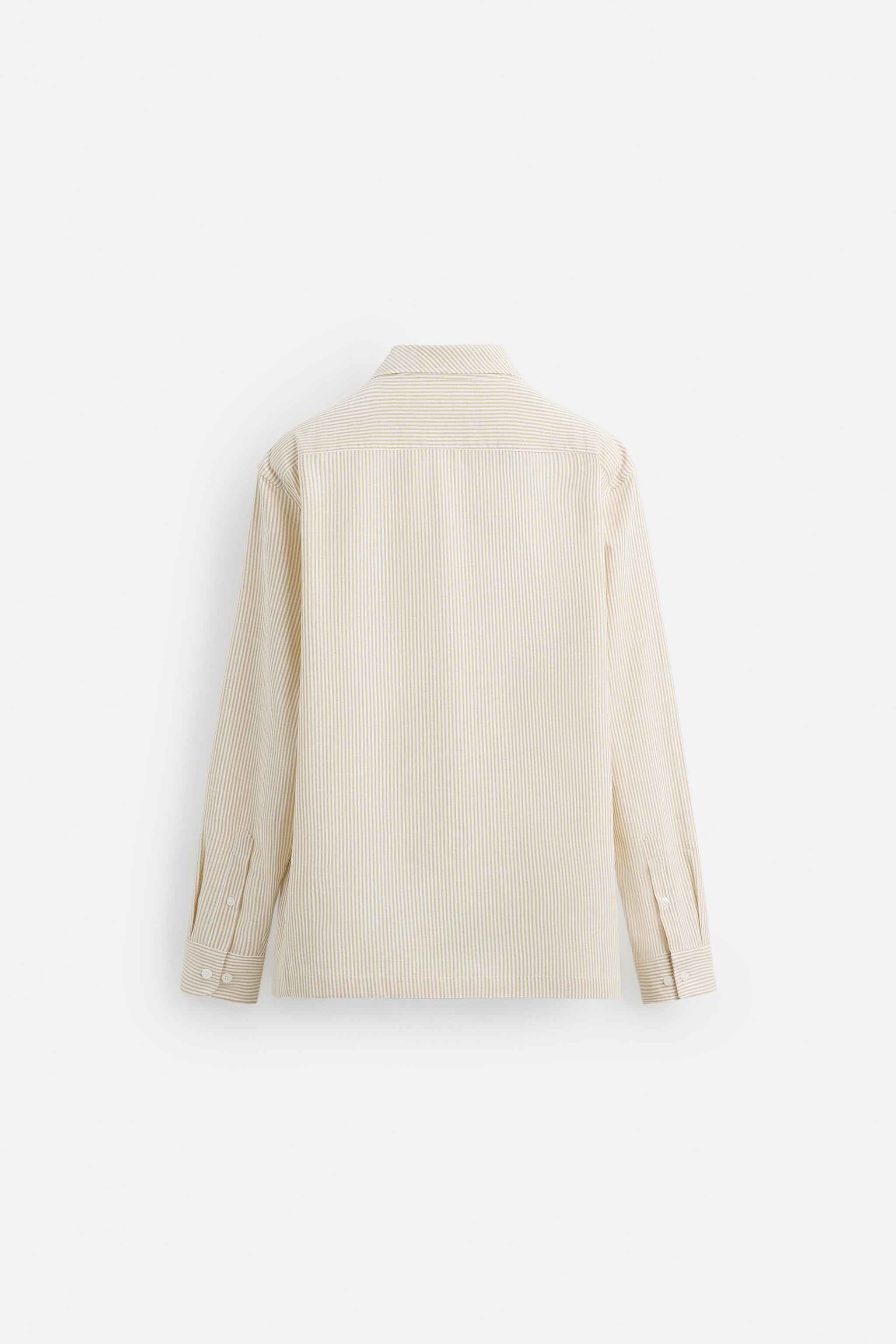 安心★関税込み★ZARA★HERRINGBONE STRIPE OVERSHIRT HERRINGBONE STRIPE OVERSHIRT - striped | ZARA United States