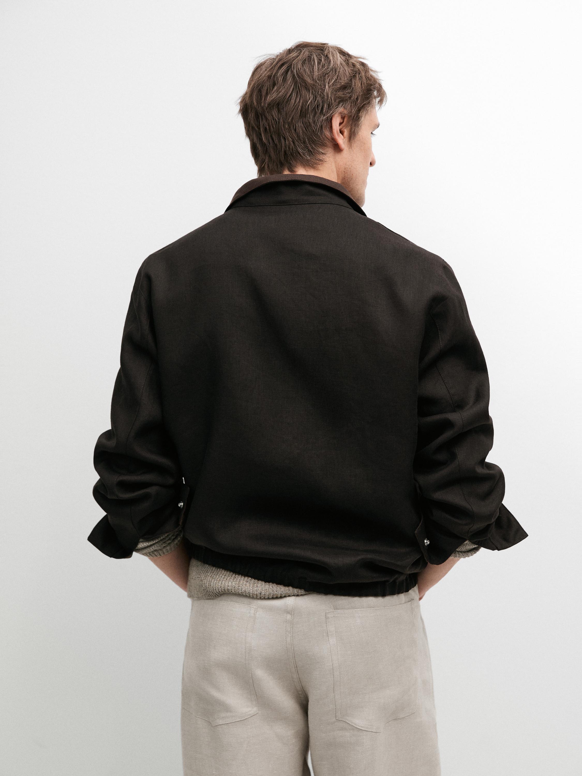 Blouson réversible lin