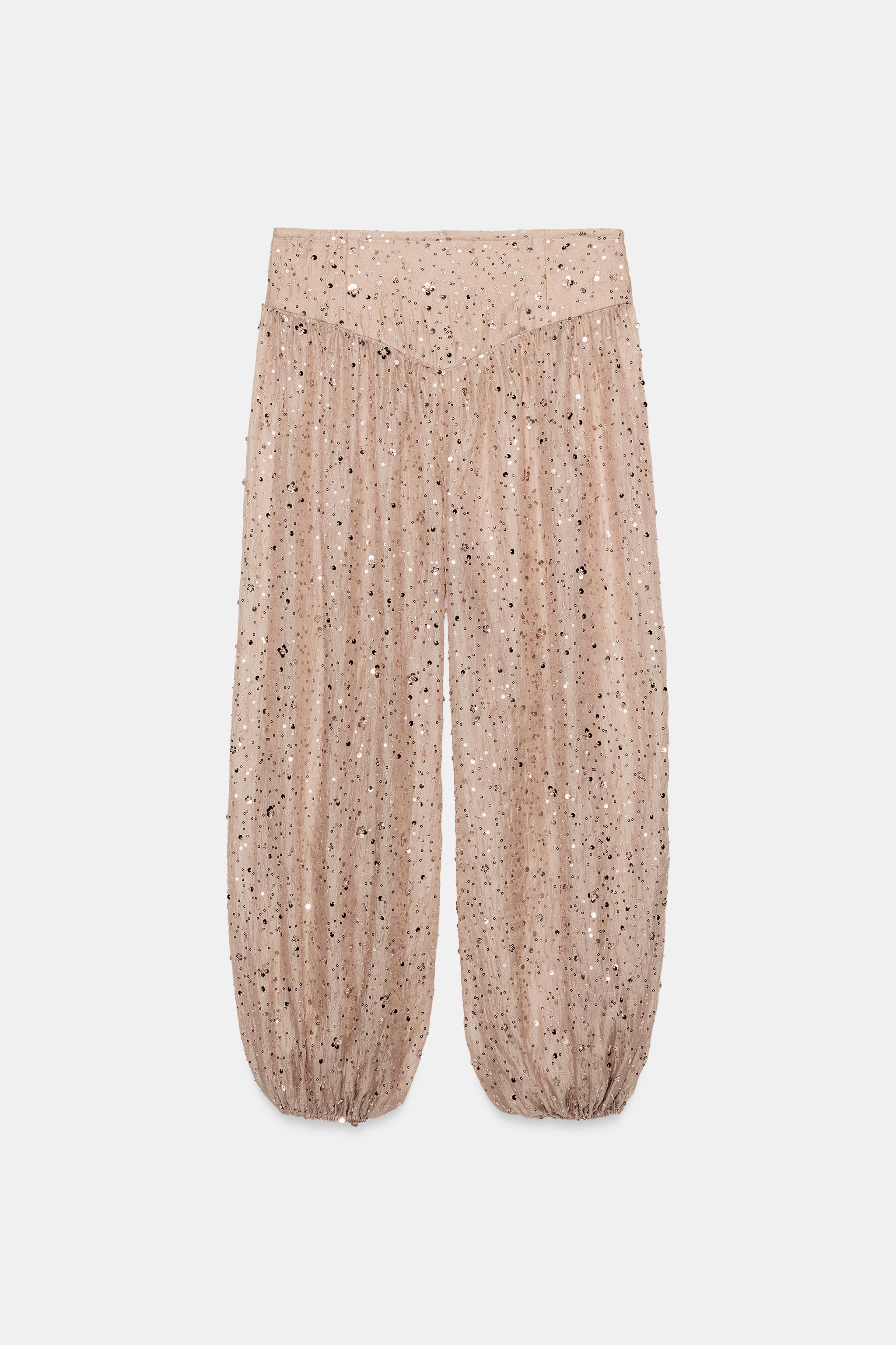 PANTALON BOUFFANT À PAILLETTES