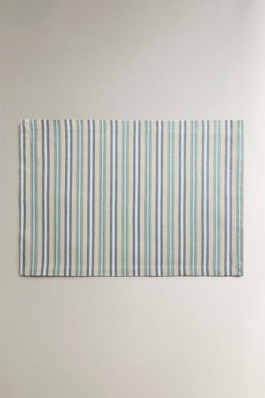 PACK OF STRIPED PLACEMATS (PACK OF 2) - Blue by Zara