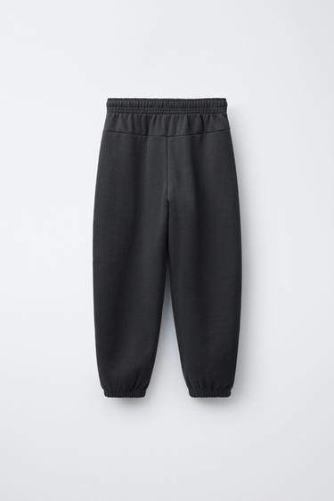 PANTALON DE JOGGING À IMPRIMÉ INSCRIPTION - Gris anthracite de Zara - Image 1