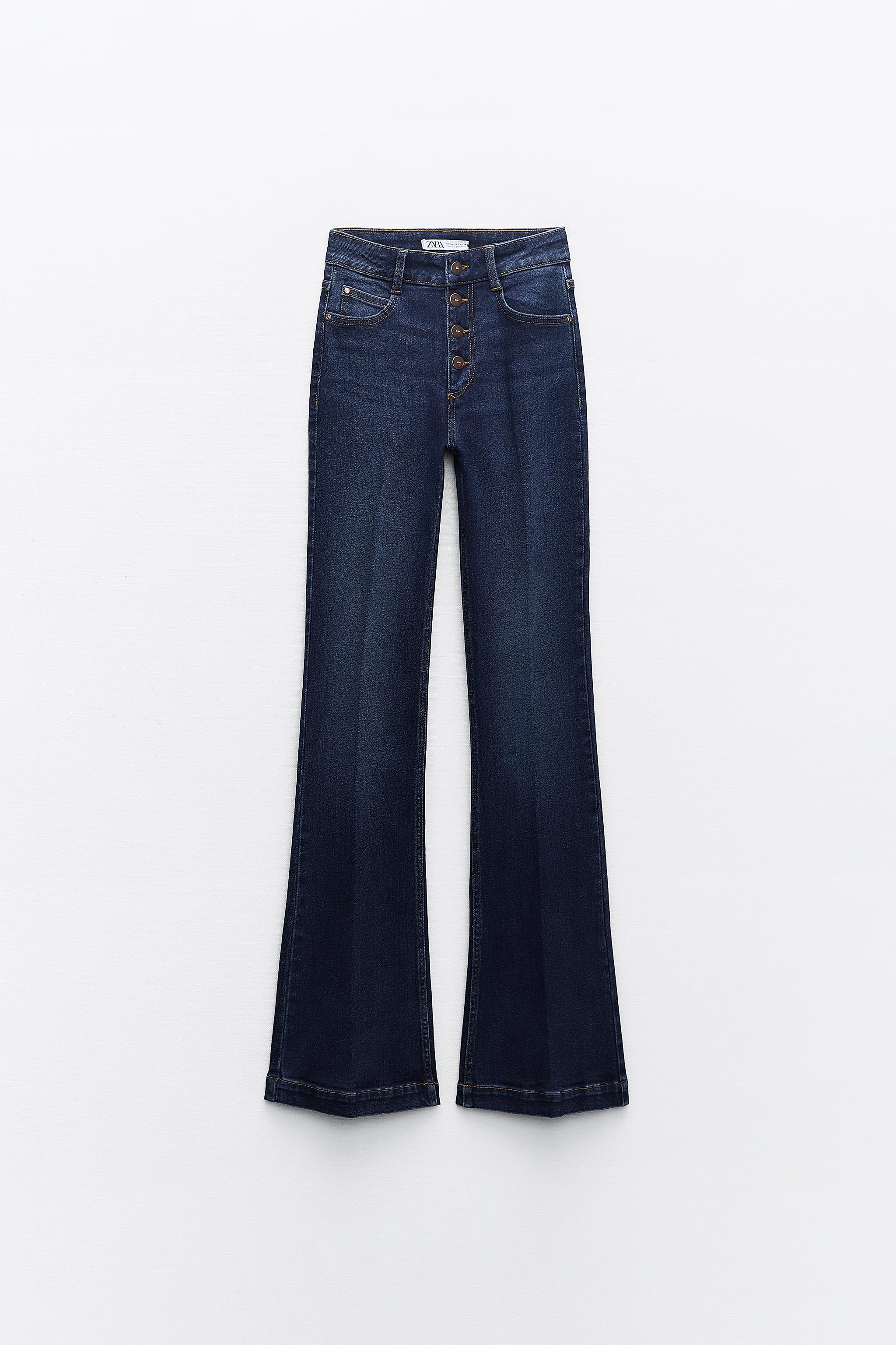 JEANS Z1975 FLARE TIRO ALTO - Azul medio