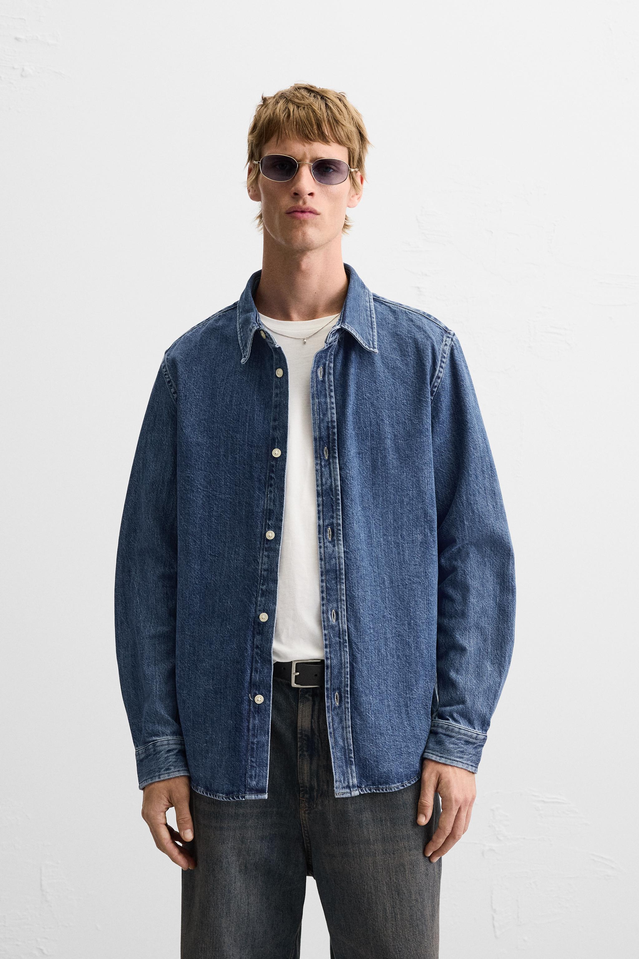 ZARA TIE-DYE 2024 DENIM OVERSHIRT and OVERALLS SET