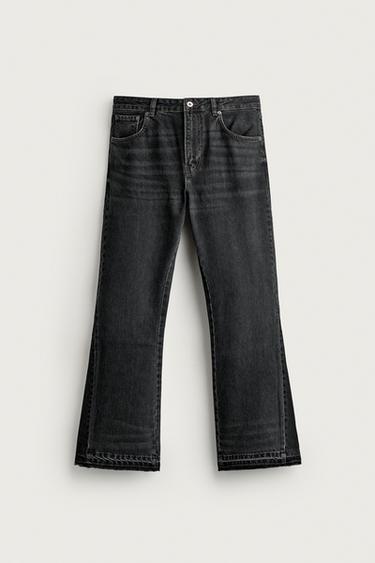 FLARE FIT JEANS - Charcoal by Zara