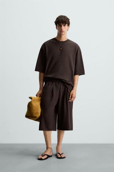 OVERSIZED FIT T-SHIRT - Brown by Zara - Image 0