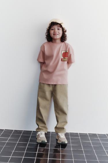 트윌 배기 팬츠 - Zara 샌드