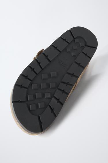 STORIESZ - SPLIT SUEDE CLOGS - Sand Brown by Zara - Image 7