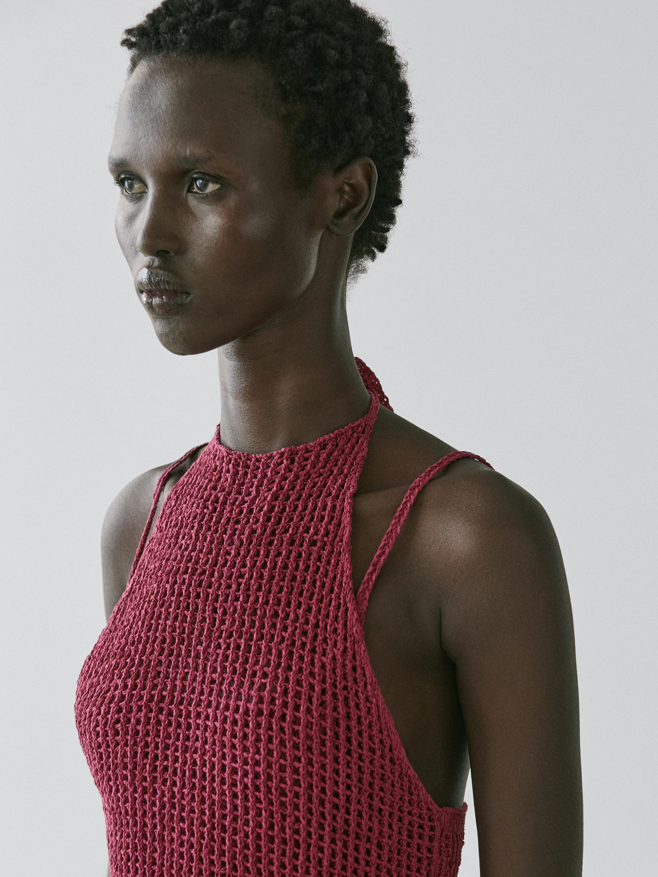 Double crochet knit top