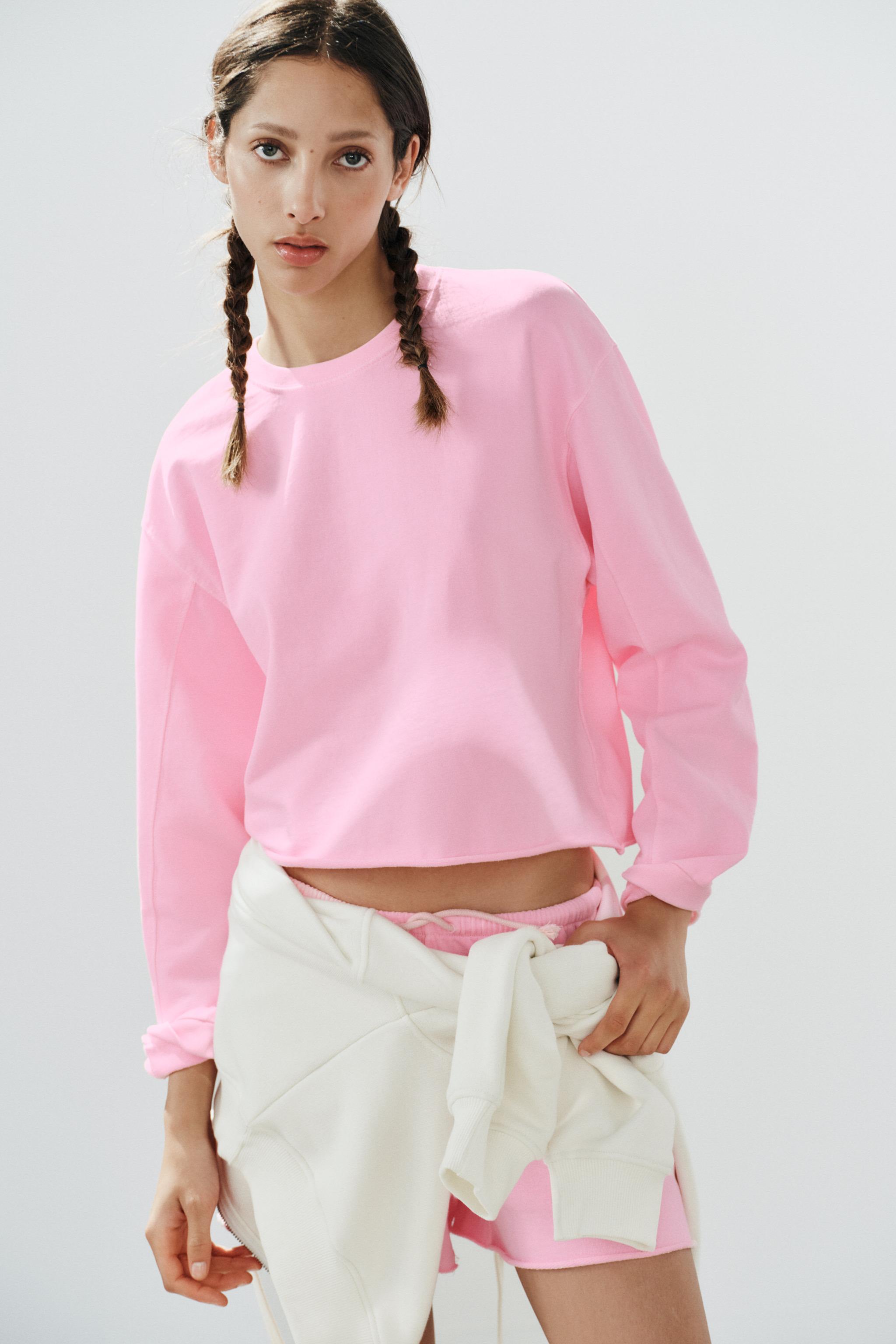 NEON SWEATSHIRT — Neon pink
