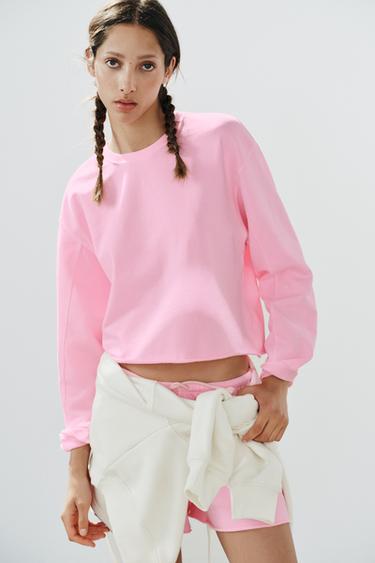 ENSEMBLE SWEAT ET SHORTS FLUO -  de Zara - Image 0