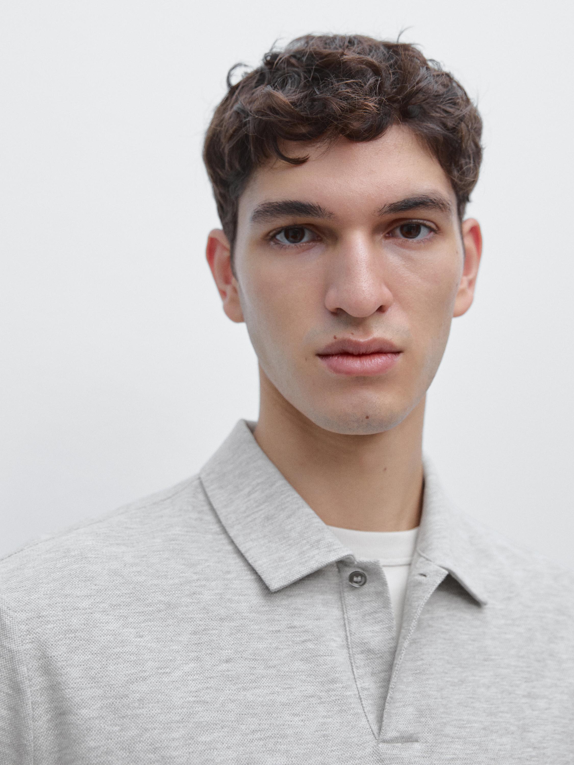 Polo chiné à manches courtes