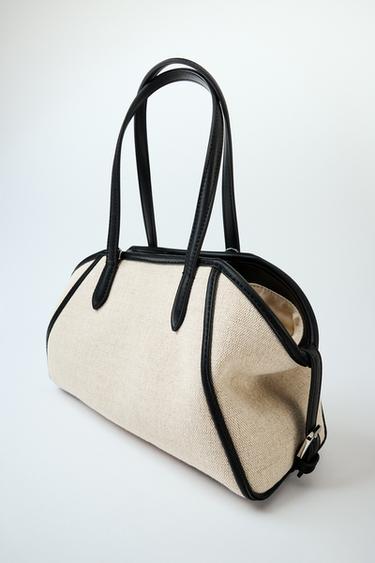 BOLSO BOWLING DE HOMBRO - Beige claro de Zara