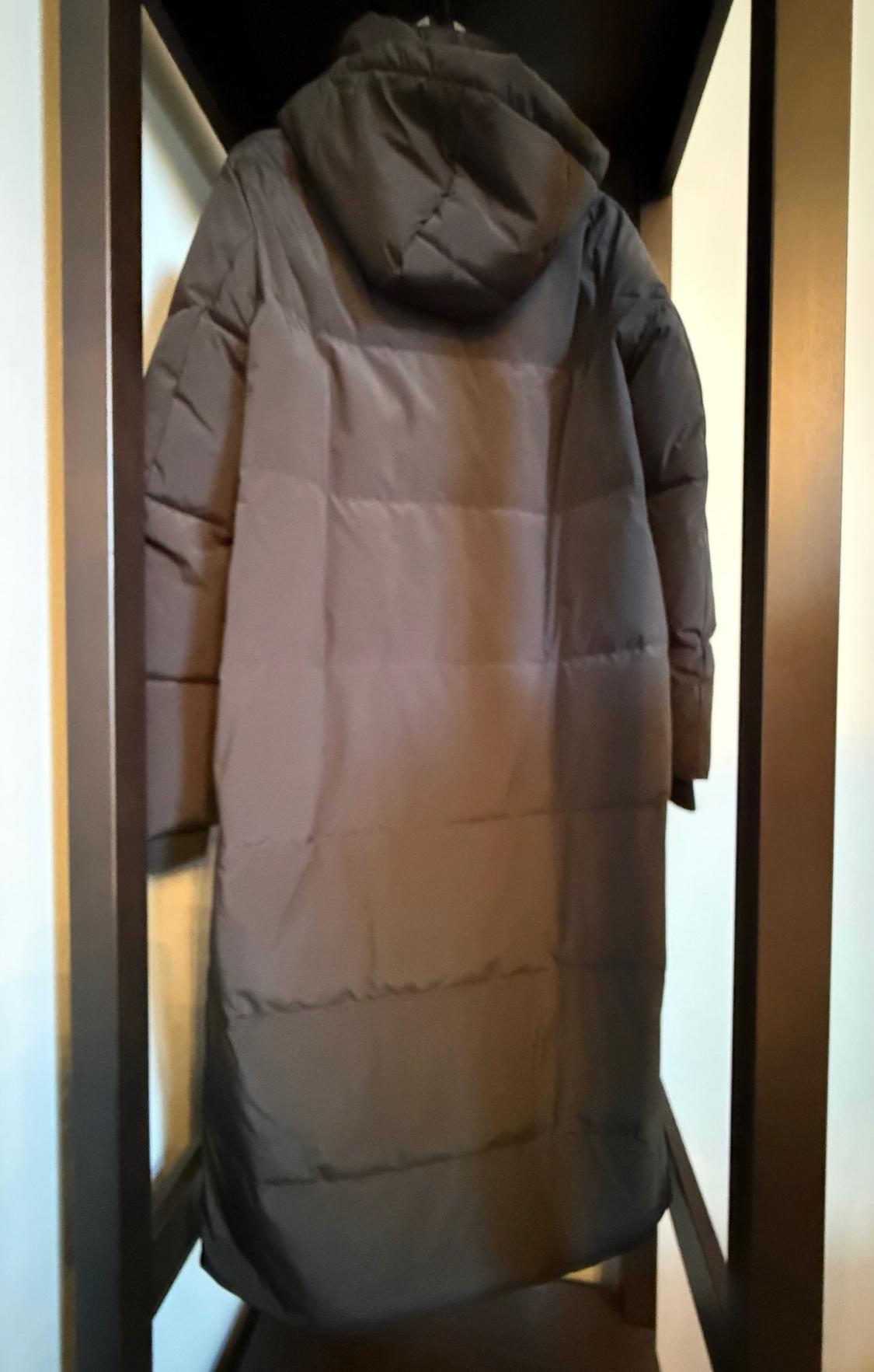 LONG WATER REPELLENT WINDPROOF HOODED DOWN COAT - Image 2