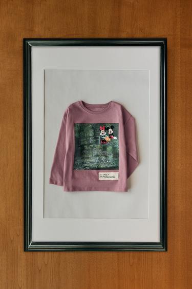 T-SHIRT IMPRIMÉ MONET MICKEY ET MINNIE MOUSE © DISNEY - Mauve foncé de Zara