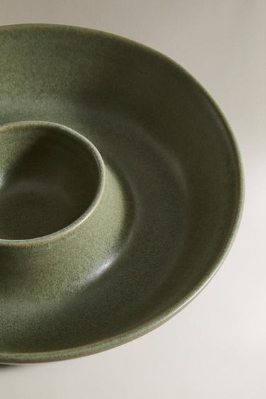 TERRACOTTA DIPPING BOWL - GREENISH by Zara - Image 2