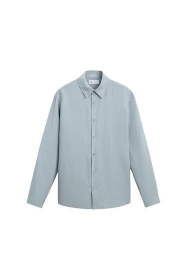VISCOSE/LINEN BLEND SHIRT