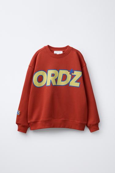 MOLETOM ESTAMPADO COM MENSAGEM - Telha da Zara