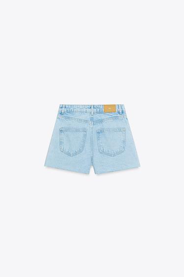 SHORT Z1975 EN JEAN TAILLE HAUTE - Indigo de Zara - Image 6