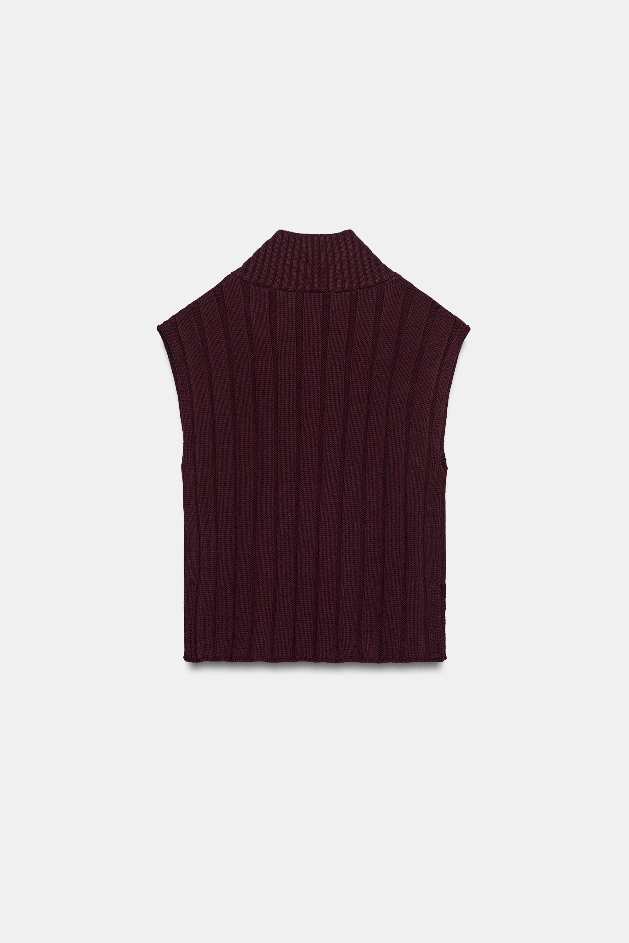 RIB KNIT VEST