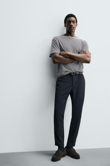 PANTALON SLIM FIT CONFORT - Bleu marine de Zara - Image 4